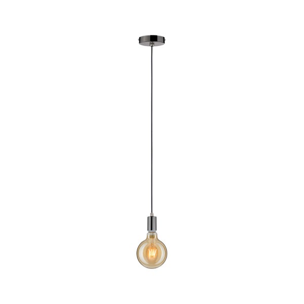 Moderne Pendelleuchte mit einer E27 Fassung und einer großen dekorativen Filament LED Glühbirne inklusive Deckenbefestigung
