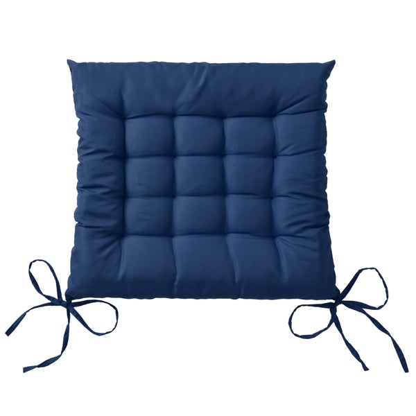 Beautissu Lea Stuhlkissen 40x40x5cm Dunkelblau (4tlg)