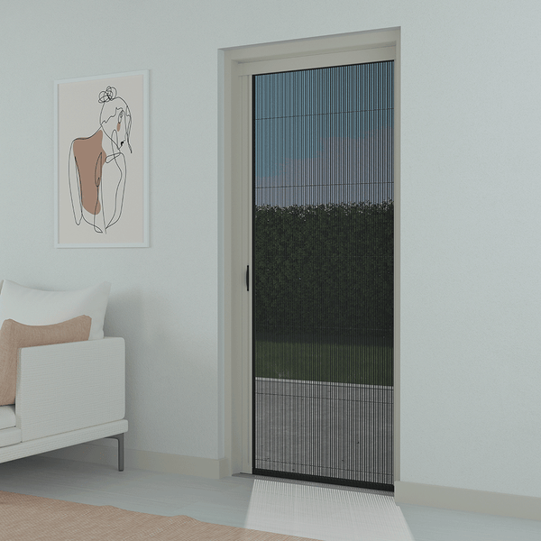 Livn Plisse-Tür Excellent 96x203cm weiß