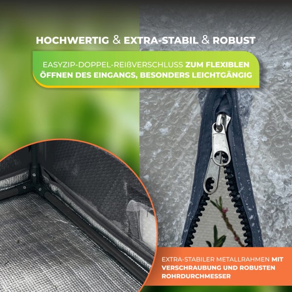 Überwinterungszelt ICEDOME ThermoPLUS Deluxe L 120 x B 120 x H 183 cm