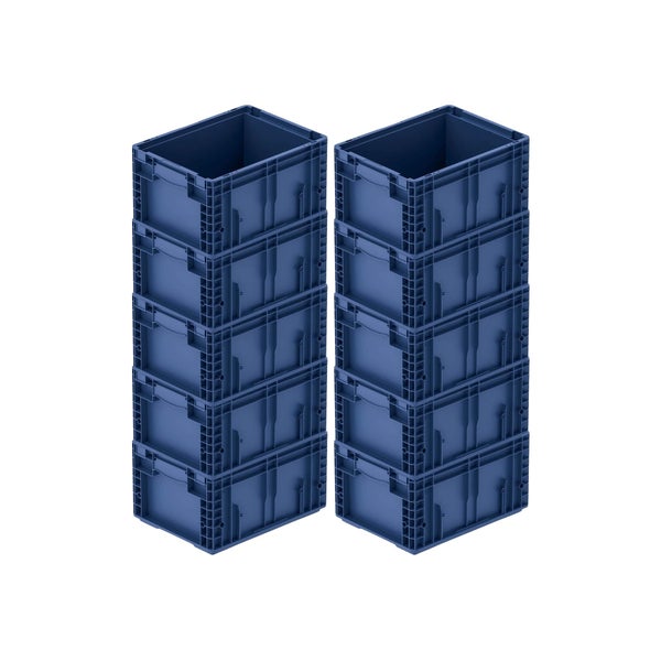 PROREGAL VDA KLT Kleinladungsträger Mit Verbundboden HxBxT 21,3 x 30 x 40 cm 16,2 Liter KLT Transportbox Transportbehälter Stapelbehälter