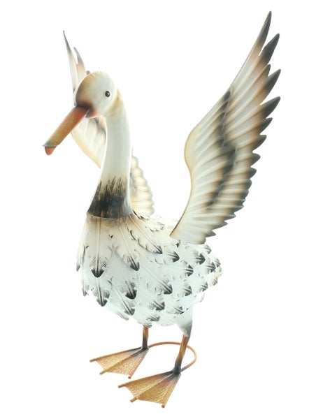 FRANK FLECHTWAREN|Figur Gans, 34 x 43 x 43 cm , METALL