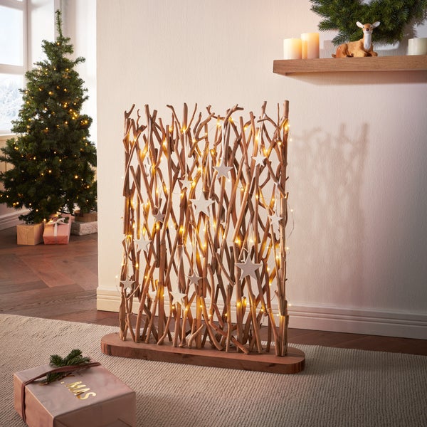 FRANK FLECHTWAREN | Dekoelement Treibholz, TREIBHOLZ, HOLZ, 75 x 14 x 90 cm