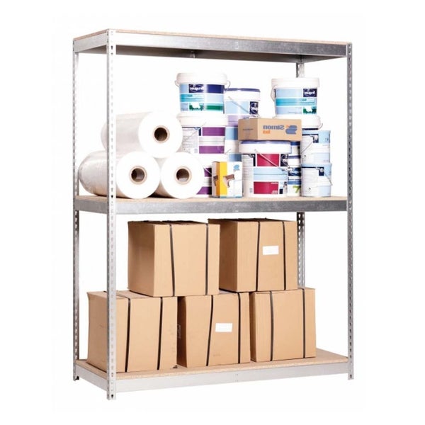 PROREGAL Schwerlastregal Big Wood Yeti Three HxBxT 200 x 120 x 60 cm Fachlast 400 kg Verzinkt