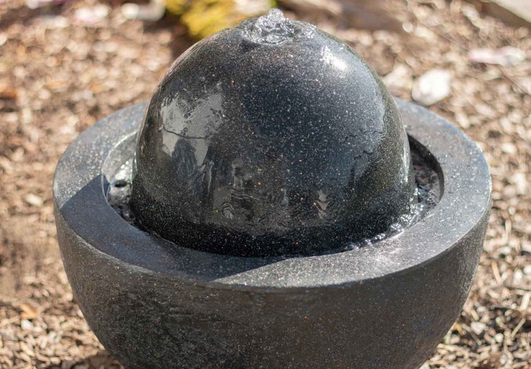 Gartenbrunnen Kugelbrunnen FoBall darkgrey 10873