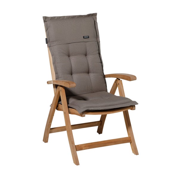 Hochlehnerauflage Rib livella - Ca. 123x50 cm - 4er-Set