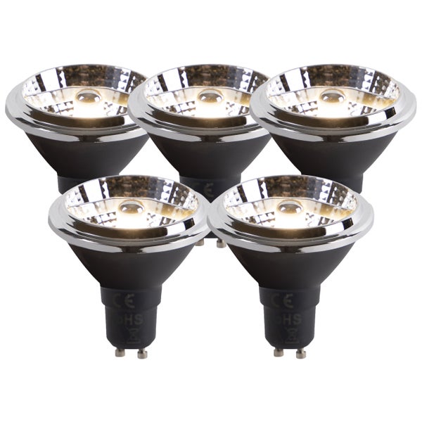 Set mit 5 GU10 LED-Glühbirnen AR70 6W 475lm 3000K