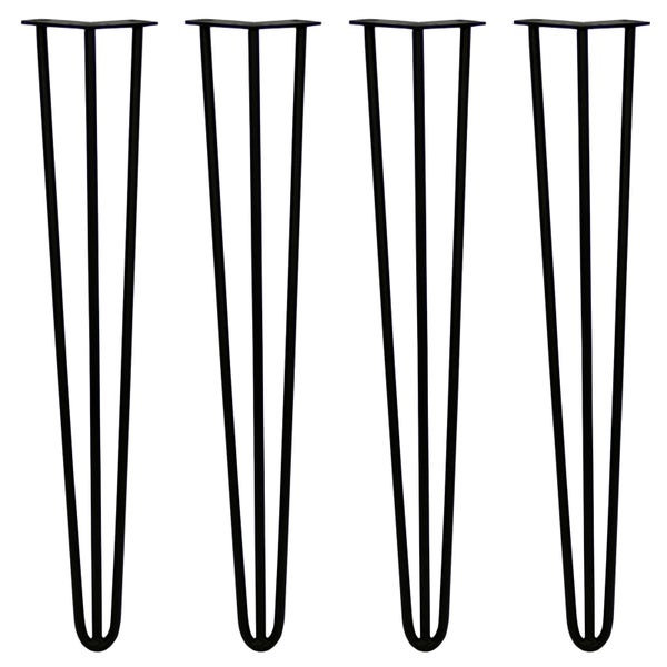 SKISKI Haarnadelbeine Haar-Nadel-Beine Tischbeine 71cm aus Stahl