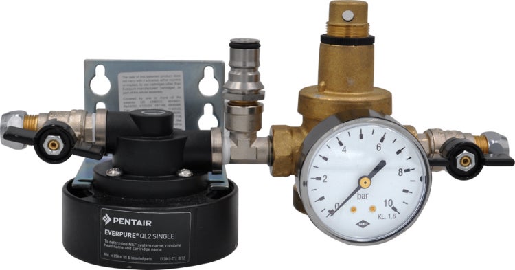 Wasserfiltersystem, Filteranlage, Filterkopf - QL3 mit Druckminderer