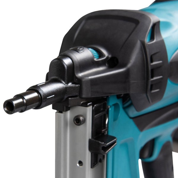 Detailansicht eines Druckluftnaglers