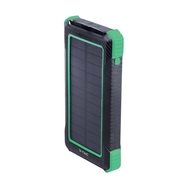 Solar Wireless Power Banks Ladegerät - 10000mAh - Schwarz