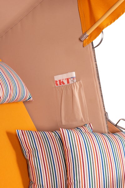 Strandkorb Nordstrand Teak PE grey Dessin 586