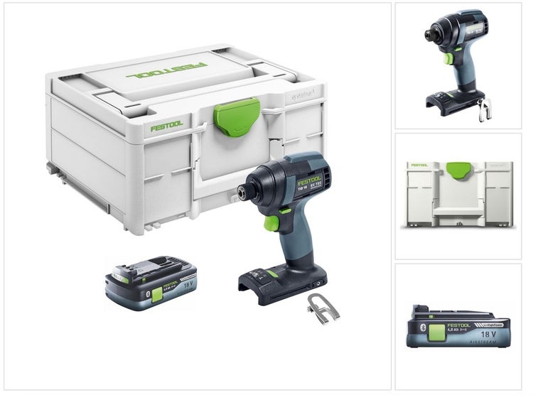 Festool TID 18-Basic Akku Schlagschrauber 18V 180Nm 1/4 ( 576481 ) + 1x Akku 4,0Ah - ohne Ladegerät