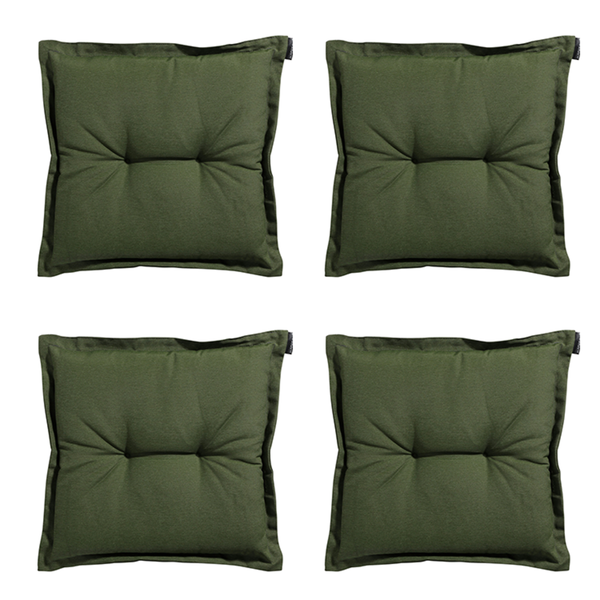 Sitzkissen Panama grün - Ca. 50x50 cm - 4er-Set