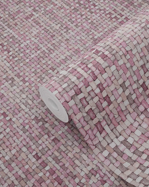 Tapetenrolle mit Flechtmuster