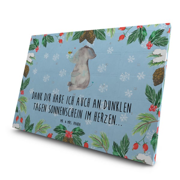 Mr. & Mrs. Panda Tee Adventskalender Elefant Biene - Blau Pastell