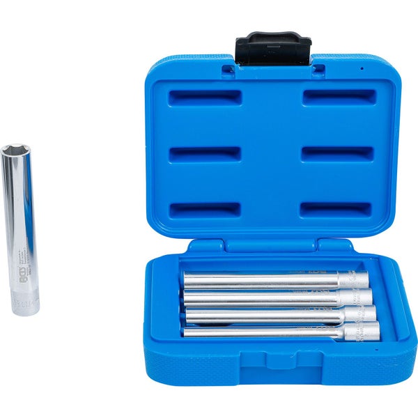 Steckschlüsselsatz in blauem Aufbewahrungskoffer