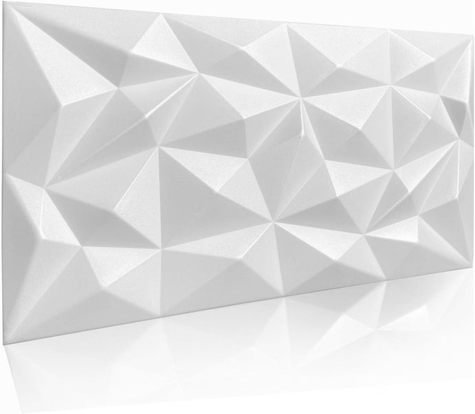 Wandpaneel in geometrischer Dreiecksoptik mit 3D Struktur für moderne Wandgestaltung