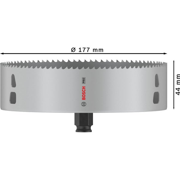 Bosch Pro Lochsäge mit einem Durchmesser von 177 Millimetern