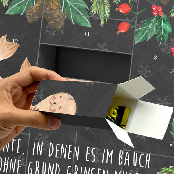 Mr. & Mrs. Panda Befüllbarer Adventskalender Robbe Liegen - Schwarz