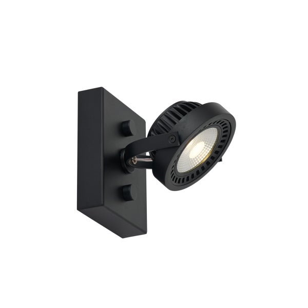 Moderne LED Wandleuchte mit schwenkbarem Strahlerkopf aus Metall