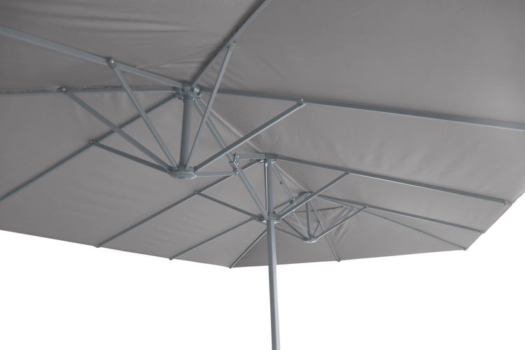 Rechteck-Doppelsonnenschirm 460 x 270 x 247 cm, anthrazit