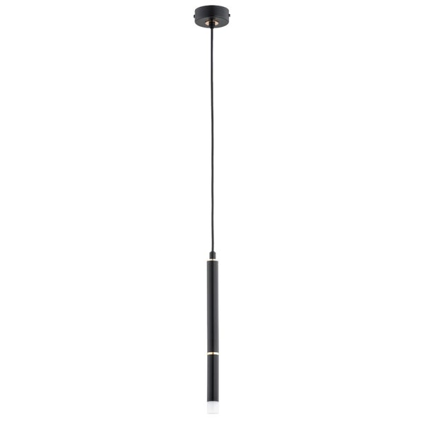 Moderne LED Pendelleuchte als schlanke Stablampe mit Deckenbefestigung und Kabel zur punktuellen Beleuchtung.