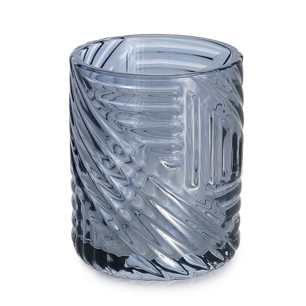 Zahnbürstenbecher aus blauem Glas | Fiordaliso