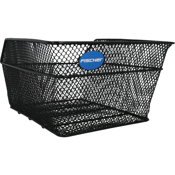 Fahrradkorb aus Metallgeflecht von Fischer für Gepäckträger