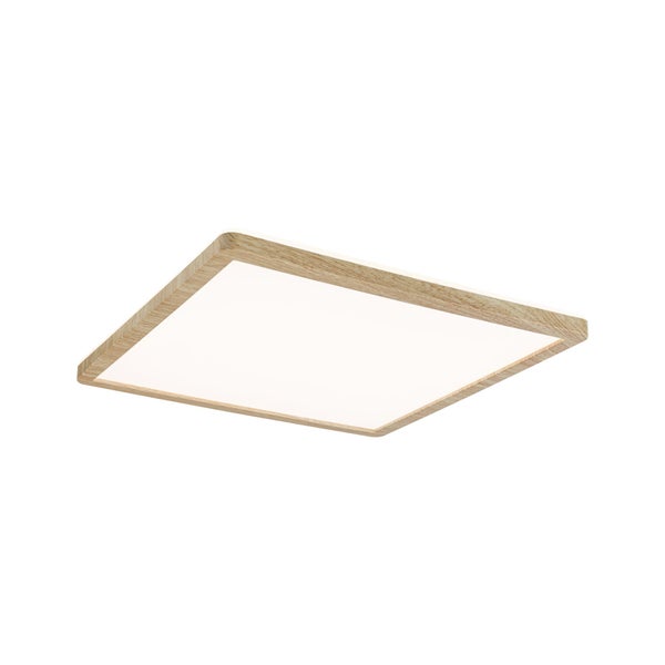 LED Panel Atria Shine Backlight IP44 eckig 293x293mm 16W 1600lm 3000K Holzoptik