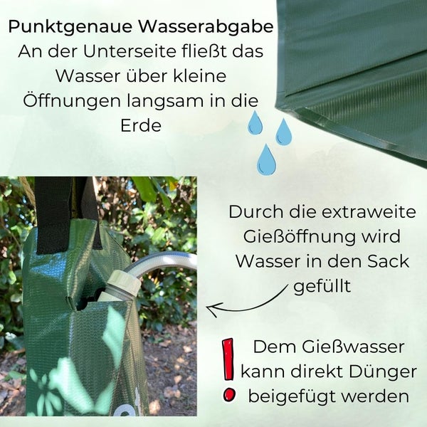 Baum Bewässerungssack für Bäume Wassersack Langzeit Bewässerungssystem Baumbewässerungssack Gießsack 75 L Baumsack Baumbewässerungsbeutel Baumbeutel