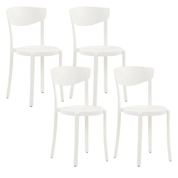 Gartenstuhl 4er Set VIESTE Weiß