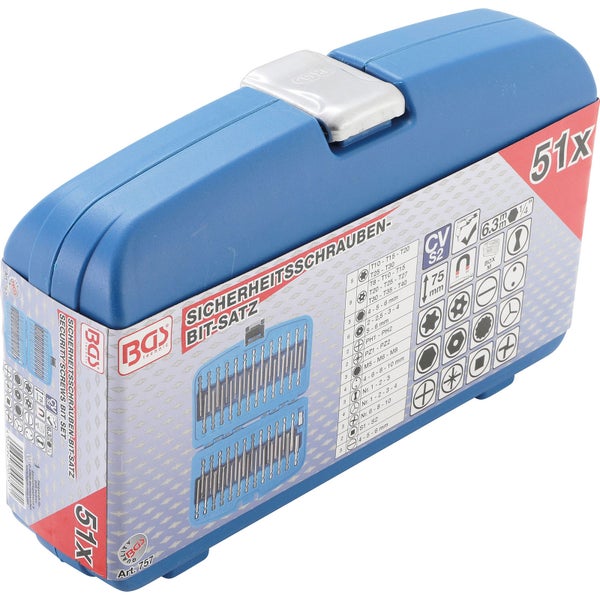 BGS Sicherheitsschrauben-Bit-Satz / lang 51tlg. - 757