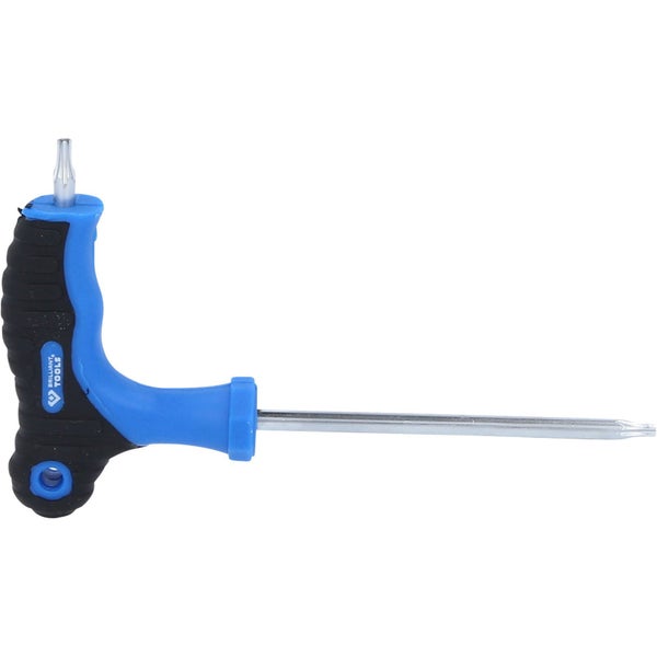 BRILLIANT TOOLS T-Griff-Torx® mit Stirnlochbohrung-Winkelstiftschlüssel T10 x 75 mm - BT041011