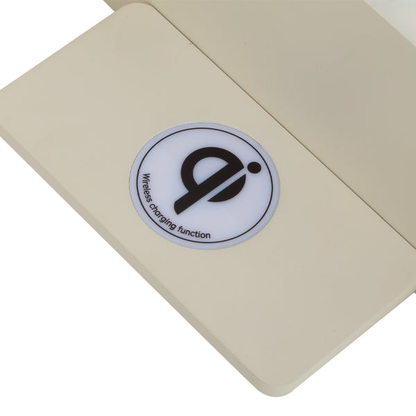 Symbol für die kabellose Ladefunktion auf der Oberfläche des Produkts.
