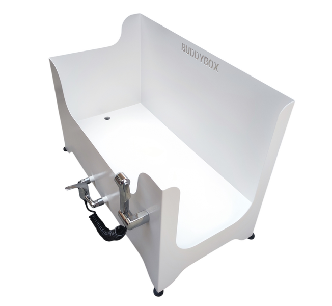 Mobile Hundedusche Buddybox-S-weiss