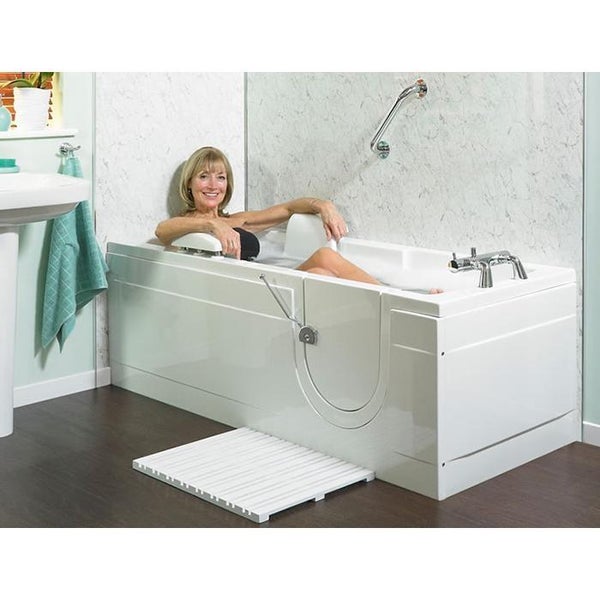 Badewanne mit Tür und Sitz Modell 17 Größe 170x70 cm Linke Version Komplett mit Hydromassage - FRASCIO