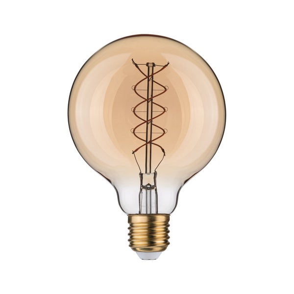 Rustic Shine Standard 230V LED Globe E27 Filament in S-Form 300lm 4,2W 1800K dimmbar Gold