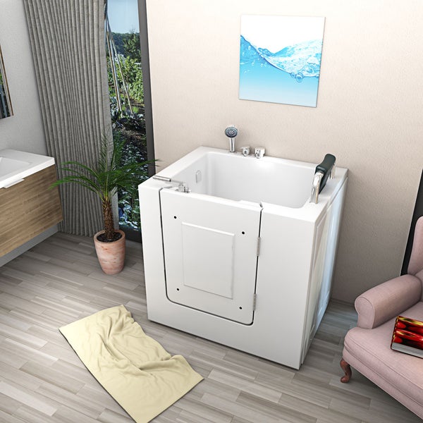 Senioren Sitzbadewanne Badewanne mit Tür S02-B-R 100x78 cm