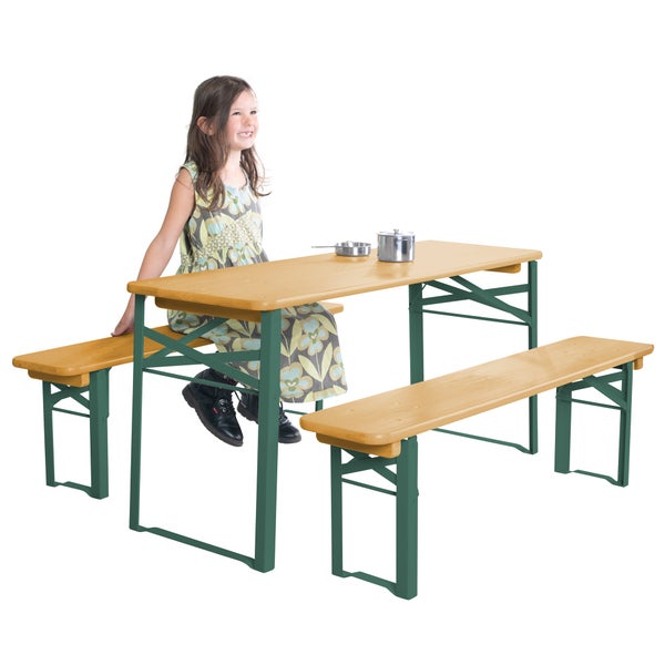 ROBA Outdoor Kinderparty-Garnitur - FSC zertifiziertes Holz - Natur