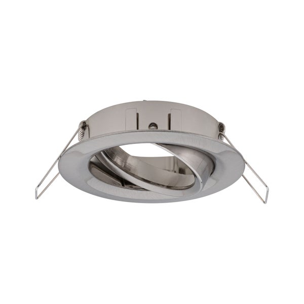 Einbauleuchte Choose Basisset schwenkbar rund 84mm 50° max. 3x10W 230V dimmbar Eisen gebürstet