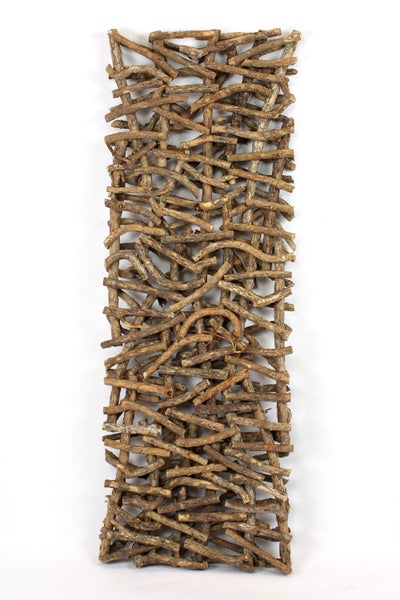 FRANK FLECHTWAREN | Holzdeko Rustikal, RATTAN, RATTAN, ca. 40 x 108 cm
