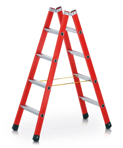 Stehleiter aus Kunststoff mit Sprossen