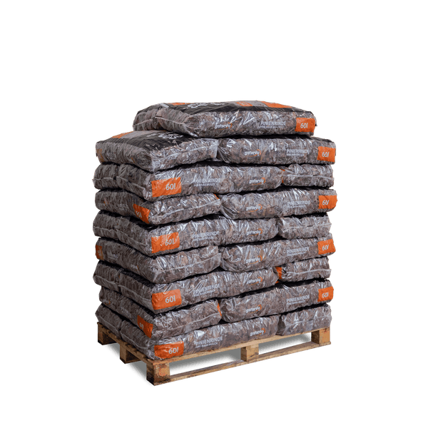 Galamio Rindenmulch Pinie Deko 60l x 26 Sack 1560l Palette