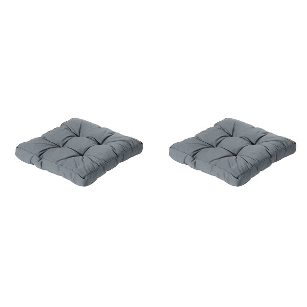 Florance Sitzkissen Rib grau - Ca. 60x60 cm - 2er-Set