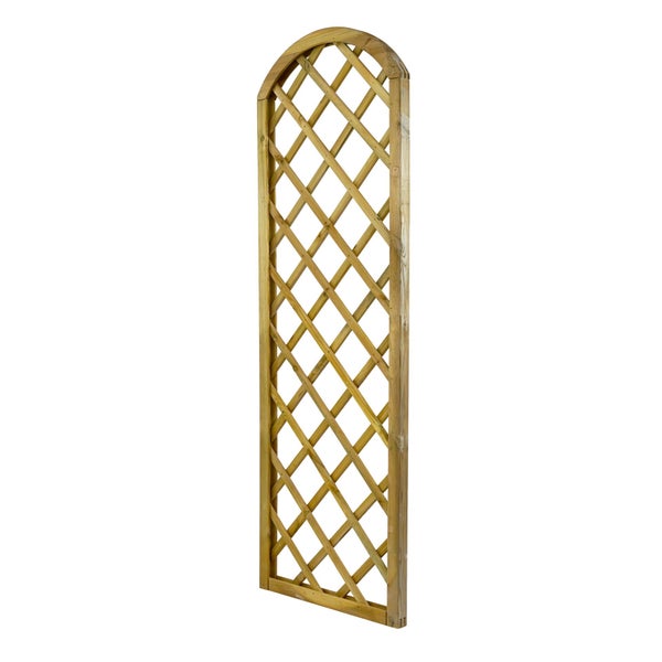 Holz Rankgitter mit abgerundeter Oberseite