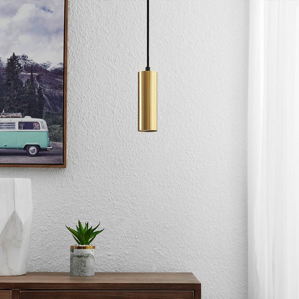 Lindby Pendelleuchte Raisan (Modern) in Schwarz aus Metall (1 flammig, GU10) - Deckenlampe Esstischlampe Hängelampe Hängeleuchte Wohnzimmerleuchte