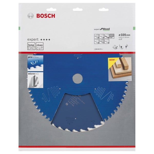 Bosch Expert Wood Kreissägeblatt, Durchmesser 335 Millimeter
