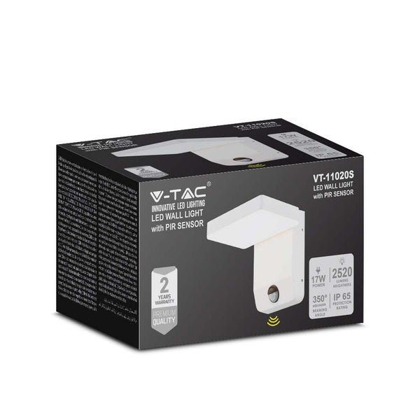 Verpackung einer V-Tac LED Wandleuchte mit Bewegungssensor