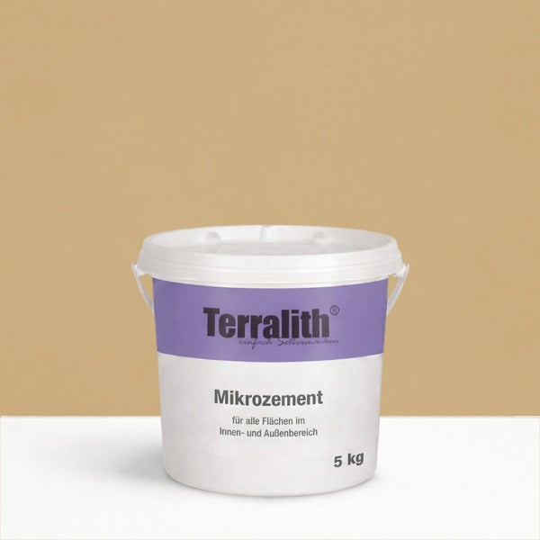 Terralith Mikro Zement für den Innen- und Aussenbereich im Fünf Kilogramm Eimer